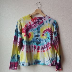 Professional Rainbow Tye-dye Long Sleeve Shirt